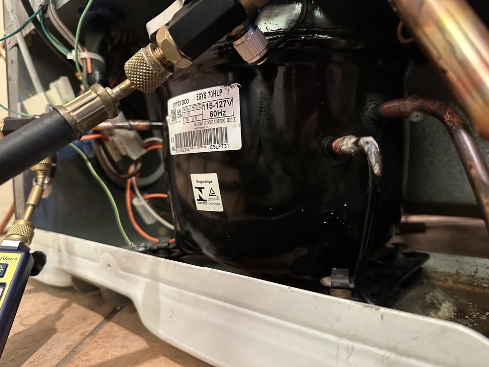 GE Profile refrigerator making a knocking noise: how we traced it to the compressor