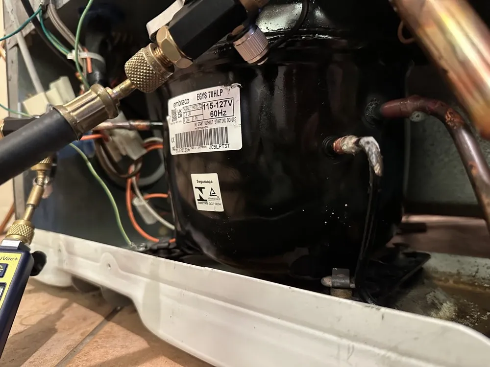 GE Profile refrigerator knocking: tracing the noise to the compressor