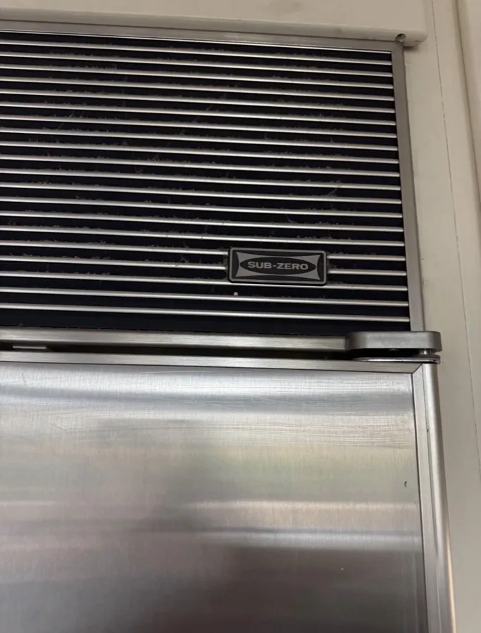 Sub-Zero condenser vent inspection, San Diego