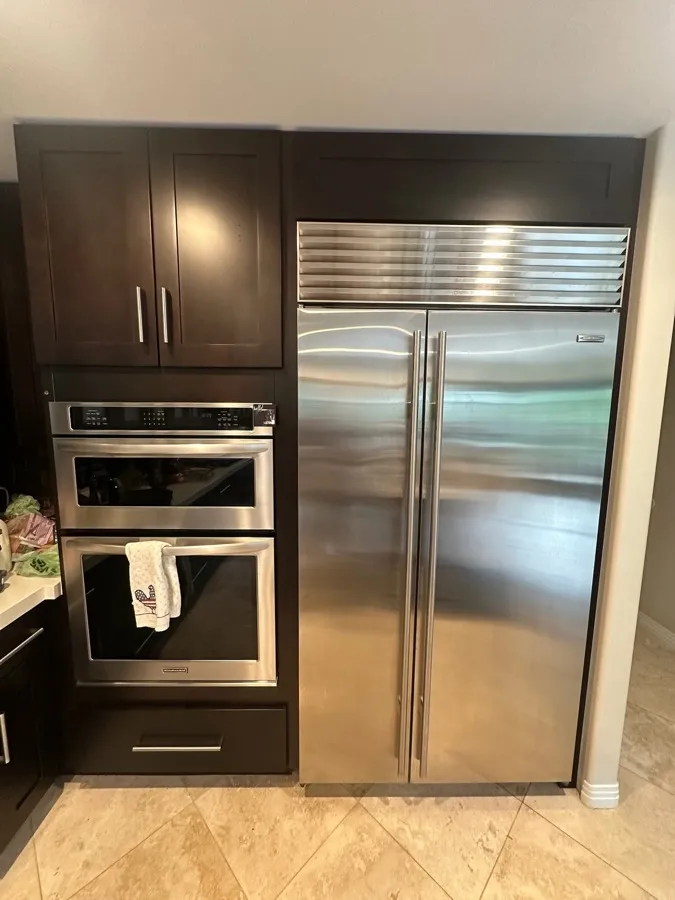 Built-in Sub-Zero refrigerator repair in Rancho Santa Fe